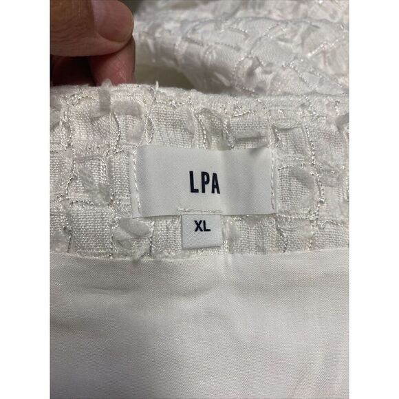 LPA Jess Romper In White Cut Out Detail Size XL NWT $248 (5-14) - Picture 6 of 6